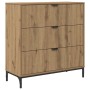 Vitrina Roble artisan 79.5 x 33 x 82 cm Madera contrachapada