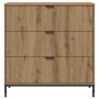 Vitrina Roble artisan 79.5 x 33 x 82 cm Madera contrachapada