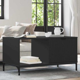 Mesa de Café Negro 90 x 49 x 46 cm Madera contrachapada en Mesas de centro | Comprar online en Foro24