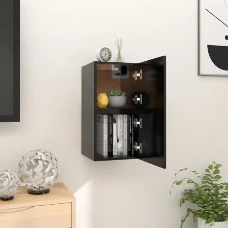 Wall living room furniture 2 pcs black 30.5x30x30 cm by vidaXL, TV Furniture - Ref: Foro24-804485, Price: 49,34 €, Discount: %