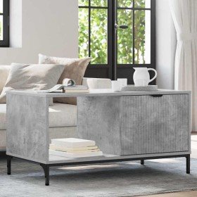Mesa de Café Gris hormigón 90 x 49 x 46 cm Madera contrachapada en Mesas de centro | Comprar online en Foro24