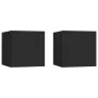 Wall living room furniture 2 pcs black 30.5x30x30 cm by vidaXL, TV Furniture - Ref: Foro24-804485, Price: 49,34 €, Discount: %