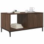 Mesa de Café Marrón roble 90 x 49 x 46 cm Madera contrachapada