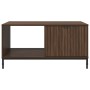 Mesa de Café Marrón roble 90 x 49 x 46 cm Madera contrachapada