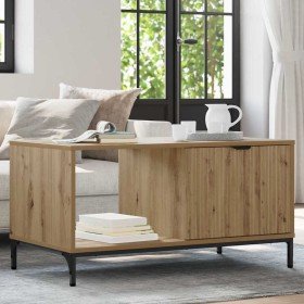 Mesa de Café Roble artisan 90 x 49 x 46 cm Madera contrachapada en Mesas de centro | Comprar online en Foro24