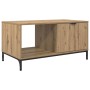 Mesa de Café Roble artisan 90 x 49 x 46 cm Madera contrachapada