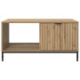 Mesa de Café Roble artisan 90 x 49 x 46 cm Madera contrachapada