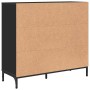 Vitrina con cajón Negro 89.5 x 33 x 82 cm Madera contrachapada