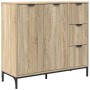 Vitrina Roble Sonoma 89.5 x 33 x 82 cm Madera contrachapada