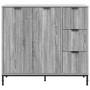 Vitrina Gris sonoma 89.5 x 33 x 82 cm Madera contrachapada