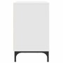 Mesa de Noche Blanco 63.5 x 36 x 61 cm Madera contrachapada