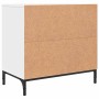 Mesa de Noche Blanco 63.5 x 36 x 61 cm Madera contrachapada
