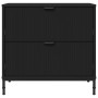 Mesa de Noche Negro 63.5 x 36 x 61 cm Madera contrachapada