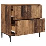 Mesa de Noche con cajón Madera vieja 63.5 x 36 x 61 cm