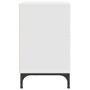 Mesa de Noche Blanco 49 x 36 x 61 cm Madera contrachapada en Mesitas de noche | Comprar online en Foro24
