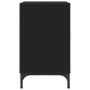 Mesas de noche 2 pcs Negro 49 x 36 x 61 cm Madera contrachapada