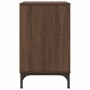 Mesa de Noche Marrón roble 49 x 36 x 61 cm Madera contrachapada