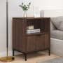 Mesas de noche con cajón 2 pcs Marrón roble 49 x 36 x 61 cm