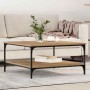 Mesa de Café Roble artisan 80 x 80 x 40 cm Madera contrachapada