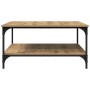 Mesa de Café Roble artisan 80 x 80 x 40 cm Madera contrachapada