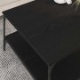 Mesa de Café Roble negro 80 x 80 x 40 cm Madera contrachapada