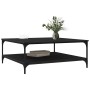 Mesa de Café Roble negro 100 x 100 x 40 cm Madera contrachapada