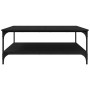 Mesa de Café Roble negro 100 x 100 x 40 cm Madera contrachapada
