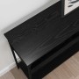 Mesa Consola Roble negro 100 x 29 x 75 cm Madera contrachapada