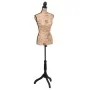 Braune und schwarze Jute-Damenbüste-Schaufensterpuppe von vidaXL, Galanten in der Nacht - Ref: Foro24-30029, Preis: 87,43 €, ...