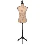Braune und schwarze Jute-Damenbüste-Schaufensterpuppe von vidaXL, Galanten in der Nacht - Ref: Foro24-30029, Preis: 87,43 €, ...
