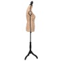 Braune und schwarze Jute-Damenbüste-Schaufensterpuppe von vidaXL, Galanten in der Nacht - Ref: Foro24-30029, Preis: 76,81 €, ...