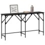 Mesa Consola Roble negro 140 x 29 x 75 cm Madera contrachapada