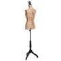 Braune und schwarze Jute-Damenbüste-Schaufensterpuppe von vidaXL, Galanten in der Nacht - Ref: Foro24-30029, Preis: 76,81 €, ...