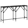 Mesa Consola Roble negro 140 x 29 x 75 cm Madera contrachapada