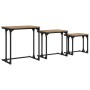 Mesa de Café Nido 3 pcs Roble artisan 50.5 x 35 x 53 cm