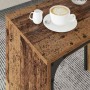 Mesa de Café Nido 3 pcs Madera vieja 60 x 35 x 56 cm