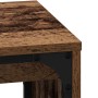 Mesa de Café Nido 3 pcs Madera vieja 60 x 35 x 56 cm