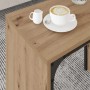 Mesa de Café Nido 3 pcs Roble artisan 60 x 35 x 56 cm