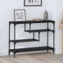 Mesa Consola Roble negro 100 x 30 x 75 cm Madera contrachapada en Mesas auxiliares | Comprar online en Foro24