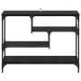 Mesa Consola Roble negro 100 x 30 x 75 cm Madera contrachapada en Mesas auxiliares | Comprar online en Foro24