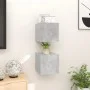 Wand-Wohnzimmermöbel 2 Stück betongrau 30,5x30x30 cm von vidaXL, TV-Möbel - Ref: Foro24-804494, Preis: 46,46 €, Rabatt: %