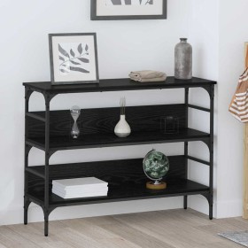 Mesa Consola Roble negro 100 x 32 x 75 cm Madera contrachapada en Mesas auxiliares | Comprar online en Foro24