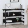 Mesa Consola Roble negro 100 x 32 x 75 cm Madera contrachapada