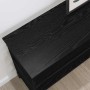 Mesa Consola Roble negro 100 x 32 x 75 cm Madera contrachapada