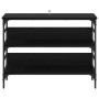Mesa Consola Roble negro 100 x 32 x 75 cm Madera contrachapada