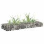 Arriate de gaviones de acero galvanizado 90x30x10 cm