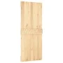 Schiebetür mit Beschlägen aus massivem Kiefernholz, 85 x 210 cm von vidaXL, Türen - Ref: Foro24-3203088, Preis: 183,33 €, Rab...