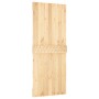 Schiebetür mit Beschlägen aus massivem Kiefernholz, 85 x 210 cm von vidaXL, Türen - Ref: Foro24-3203088, Preis: 168,61 €, Rab...