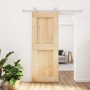 Puerta corredera con herrajes madera maciza de pino 80x210 cm von vidaXL, Türen - Ref: Foro24-3203091, Preis: 192,67 €, Rabat...