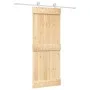 Puerta corredera con herrajes madera maciza de pino 80x210 cm de vidaXL, Puertas - Ref: Foro24-3203087, Precio: 185,21 €, Des...